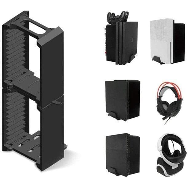 Skywin VR Headset and Video Game Storage Tower - 24 Game Disc Organizer with PSV - Thumbnail 4