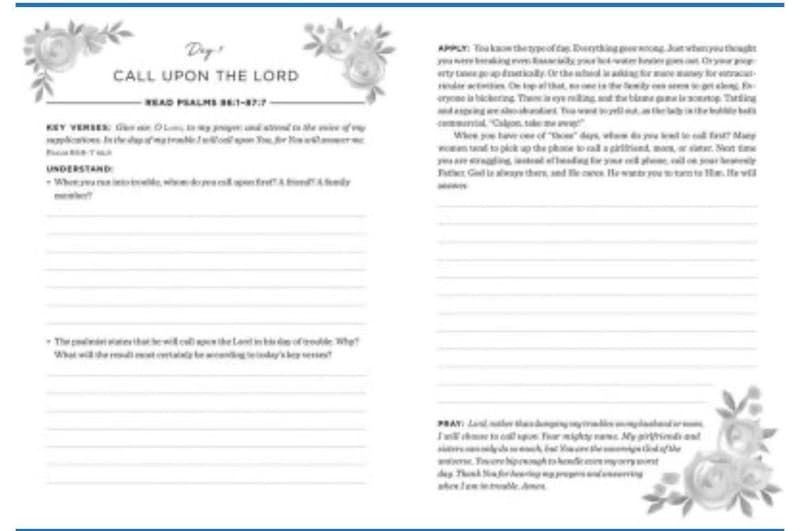The Daily 5-Minute Bible Study Journal for Women: 365 Encouraging Readings - Thumbnail 3