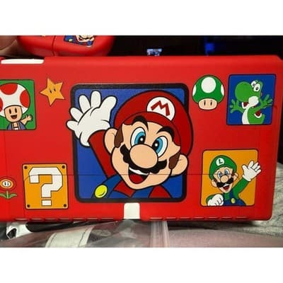 Xcitifun Protective Silicone Case for Nintendo Switch - Super Mario Theme Red Co - Thumbnail 3