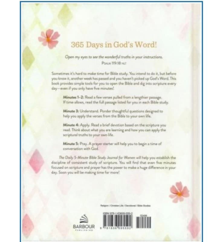The Daily 5-Minute Bible Study Journal for Women: 365 Encouraging Readings - Thumbnail 7