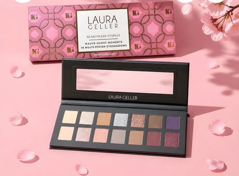 Laura Geller Seasonless Staples Mauve-Ulous Moments 14 Multi-Finish Eyeshadow Pa - Thumbnail 3