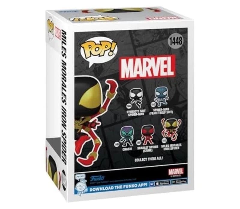 Funko Pop! Marvel: Spider-Man Comics #1448 Miles Morales Iron Spider Vinyl Bobbl - Thumbnail 3