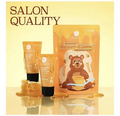 Luseta Manuka Honey Shampoo &Conditioner Set Hydrating Moisturizing HairCare New - Thumbnail 4