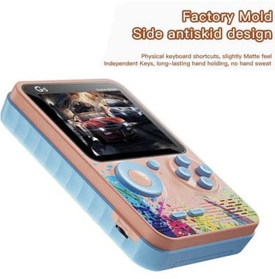 500 in 1 Portable Handheld Console with 3Inch LCD Screen 500 Classical Game - Thumbnail 4