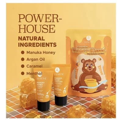 Luseta Manuka Honey Shampoo &Conditioner Set Hydrating Moisturizing HairCare New - Thumbnail 2