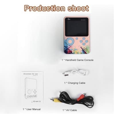 500 in 1 Portable Handheld Console with 3Inch LCD Screen 500 Classical Game - Thumbnail 10