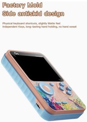 500 in 1 Portable Handheld Console with 3Inch LCD Screen 500 Classical Game - Thumbnail 7