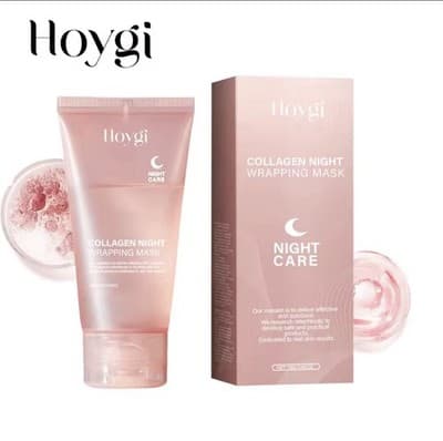 HOYGI Collagen Night Wrapping Mask Peel-Off Mask Facial Moisturizing Mask - 75g - Thumbnail 4