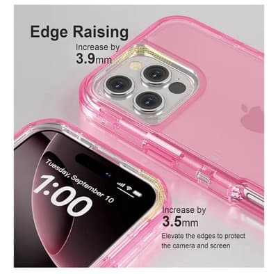 iPhone 16 Pro Case – Heavy Duty Shockproof | Crystal Pink (6.3") - Thumbnail 5