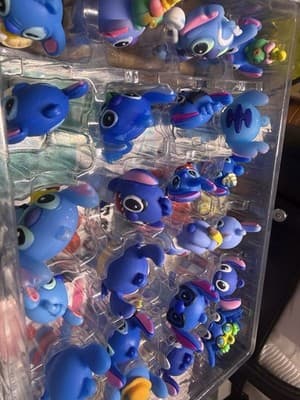 Lot of 24 Blue Stitch Character Figures Miniatures Toys Kids Play Fun - Thumbnail 6