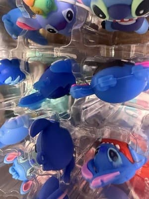 Lot of 24 Blue Stitch Character Figures Miniatures Toys Kids Play Fun - Thumbnail 7