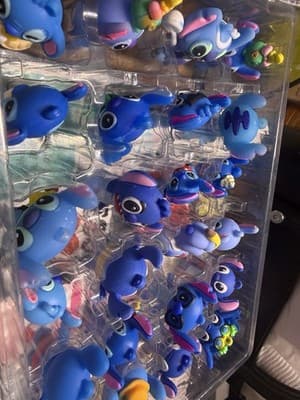Lot of 24 Blue Stitch Character Figures Miniatures Toys Kids Play Fun - Thumbnail 5