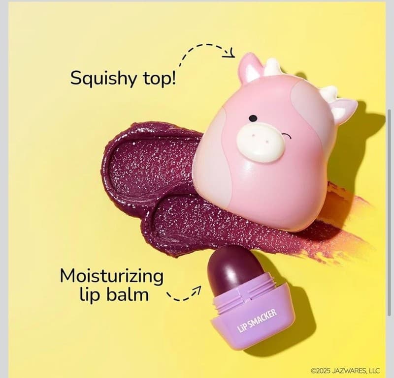 Lip Smacker Squishmallows Patty the Cow Grape Flavor Lip Balm, 0.26 oz - Thumbnail 3