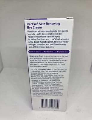 CeraVe Skin Renewing EYE CREAM●0.5 FL.OZ - Thumbnail 2