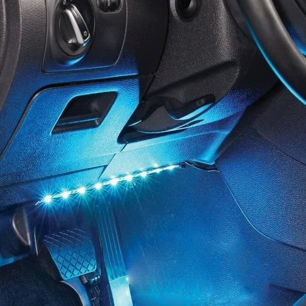 Monster RGB LED Car Interior Lights 2-Pack 10.5" Multicolor Strips with Remote - Thumbnail 7
