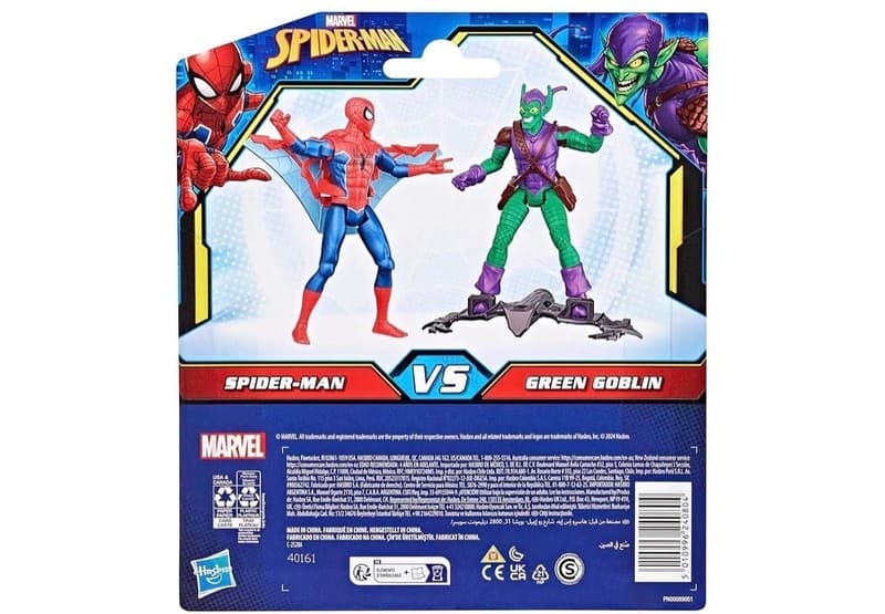Marvel Epic Hero Series Spider-Man vs Green Goblin Action Figure 2-Pack with Acc - Thumbnail 4