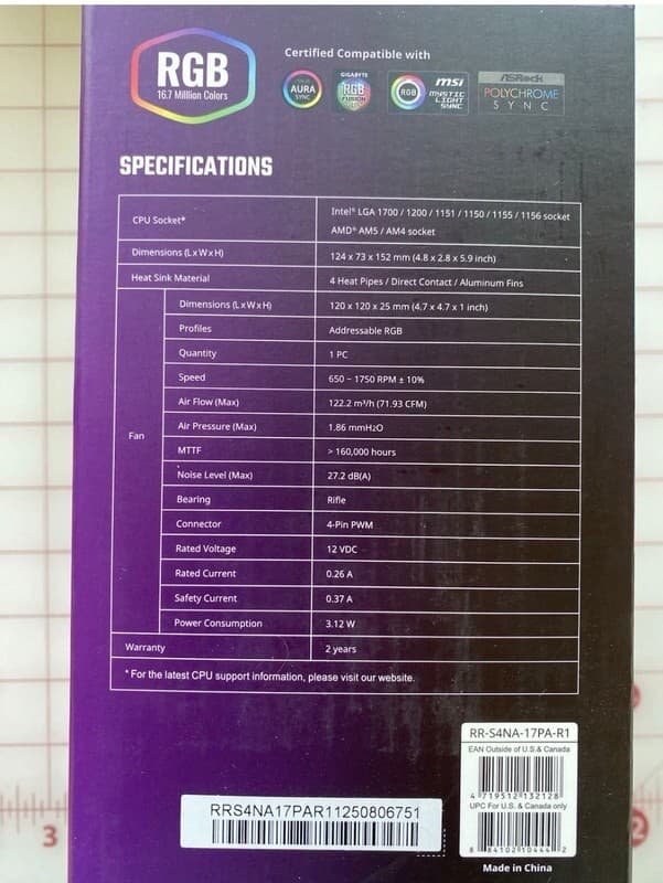 Cooler Master Hyper 212 Spectrum V3 CPU Air Cooler - Thumbnail 2