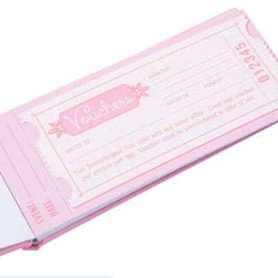 Five Below Customizable Pink Voucher Booklet - 30 Tear-Out Vouchers - Thumbnail 2