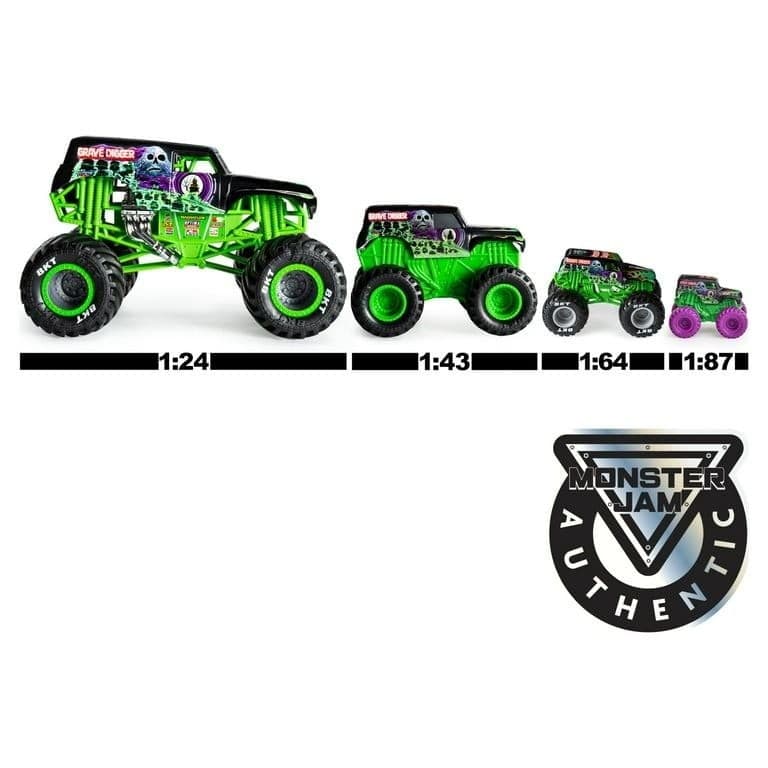 Monster Jam Official Grave Digger Die-Cast Monster Truck 1:24 Scale - Thumbnail 7