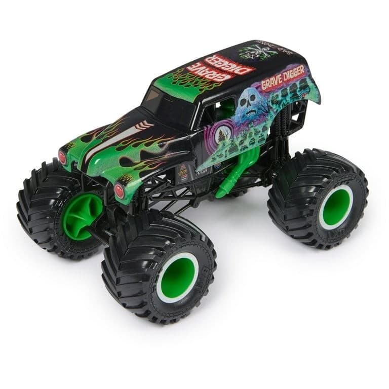 Monster Jam Official Grave Digger Die-Cast Monster Truck 1:24 Scale - Thumbnail 3