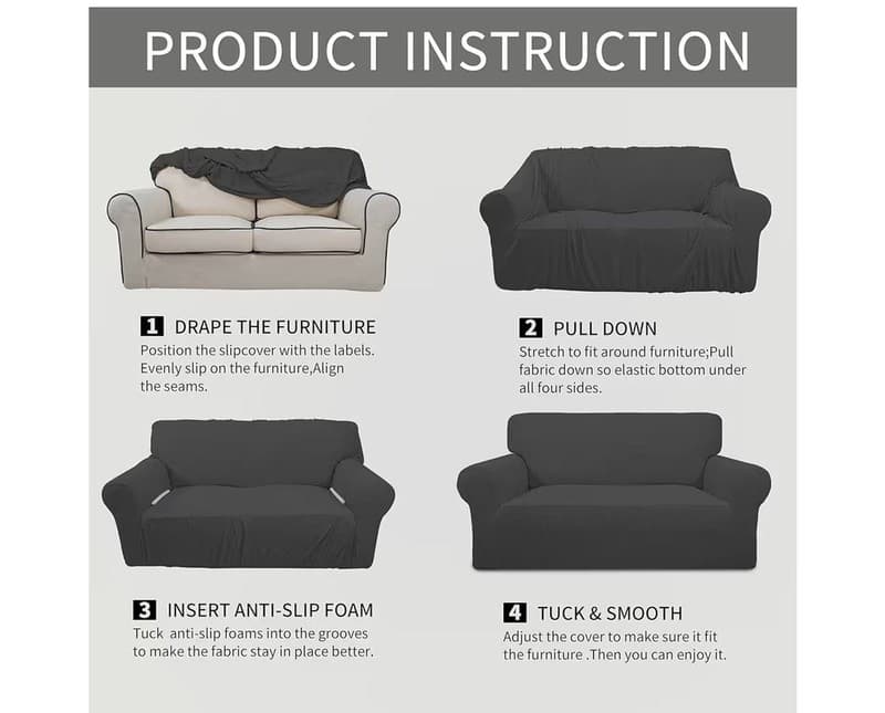 Easy-Going Stretch Sofa Slipcover 1-Piece Jacquard Furniture Protector - Thumbnail 8