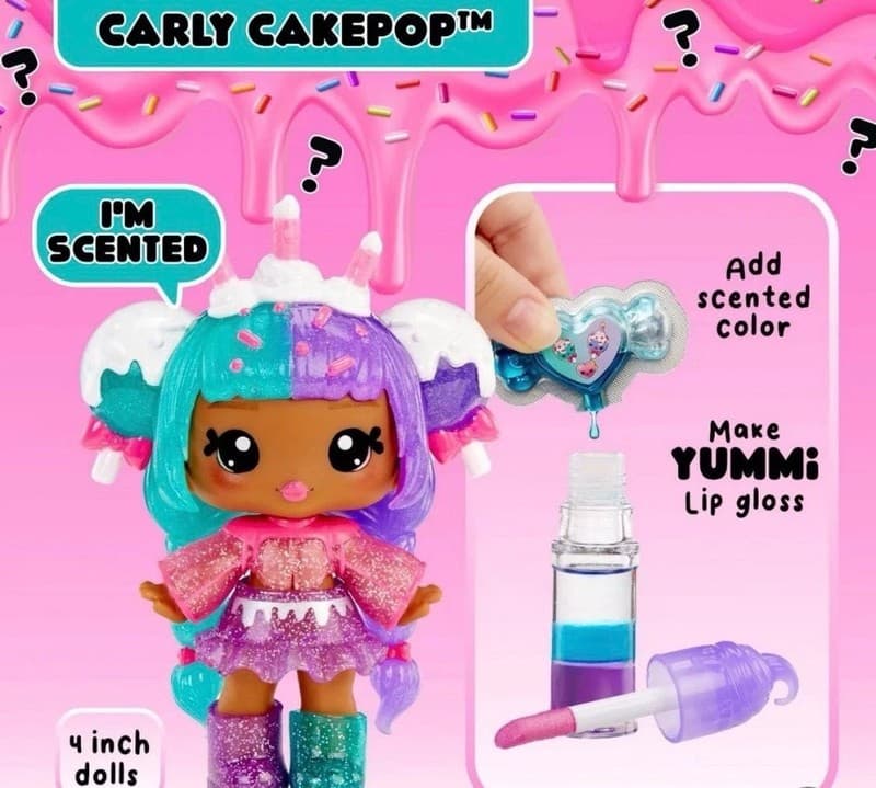 Yummiland Carly Cakepop Color-Change Doll and DIY Lip Gloss Set - Thumbnail 7