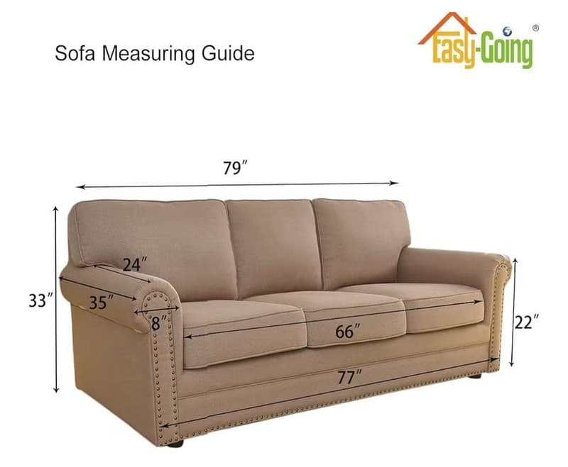 Easy-Going Stretch Sofa Slipcover 1-Piece Jacquard Furniture Protector - Thumbnail 2