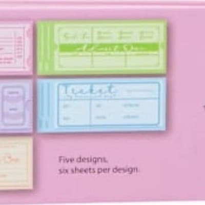 Five Below Customizable Pink Voucher Booklet - 30 Tear-Out Vouchers - Thumbnail 3