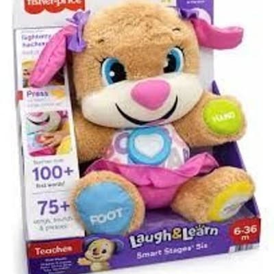 Fisher-Price Laugh & Learn Smart Stages Sis Interactive Plush Puppy - Thumbnail 2
