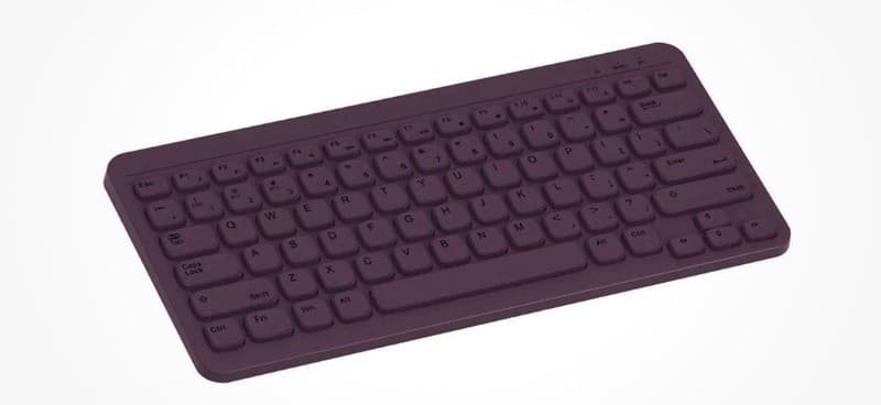NORTH Compact Square Key Wireless Keyboard - Plum - Thumbnail 3