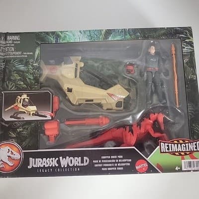 Jurassic World Legacy Collection Reimagined Chopper Chase Pack with Atrociraptor