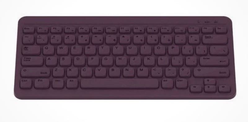 NORTH Compact Square Key Wireless Keyboard - Plum - Thumbnail 4