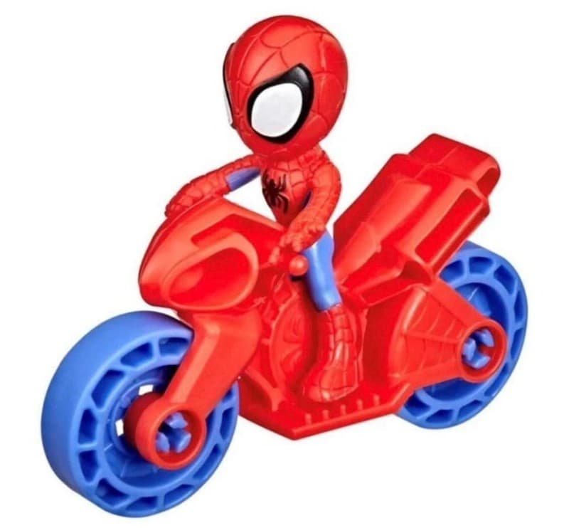 Marvel Spidey and His Amazing Friends Spidey Figure and Motorcycle - Thumbnail 2