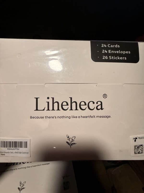 Liheheca 24-Pack Night Landscape Sympathy Cards with Envelopes and Stickers - Thumbnail 7