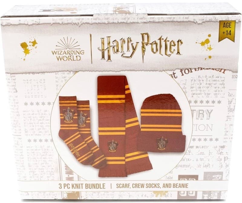 Harry Potter Wizarding World Gryffindor 3 PC Knit Bundle - Scarf, Crew Socks, an - Thumbnail 8
