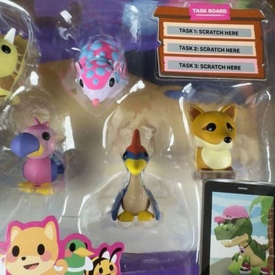Adopt Me! Fossil Isle Mini Figure 6-Pack with Water-Reveal Egg and Virtual Item - Thumbnail 5