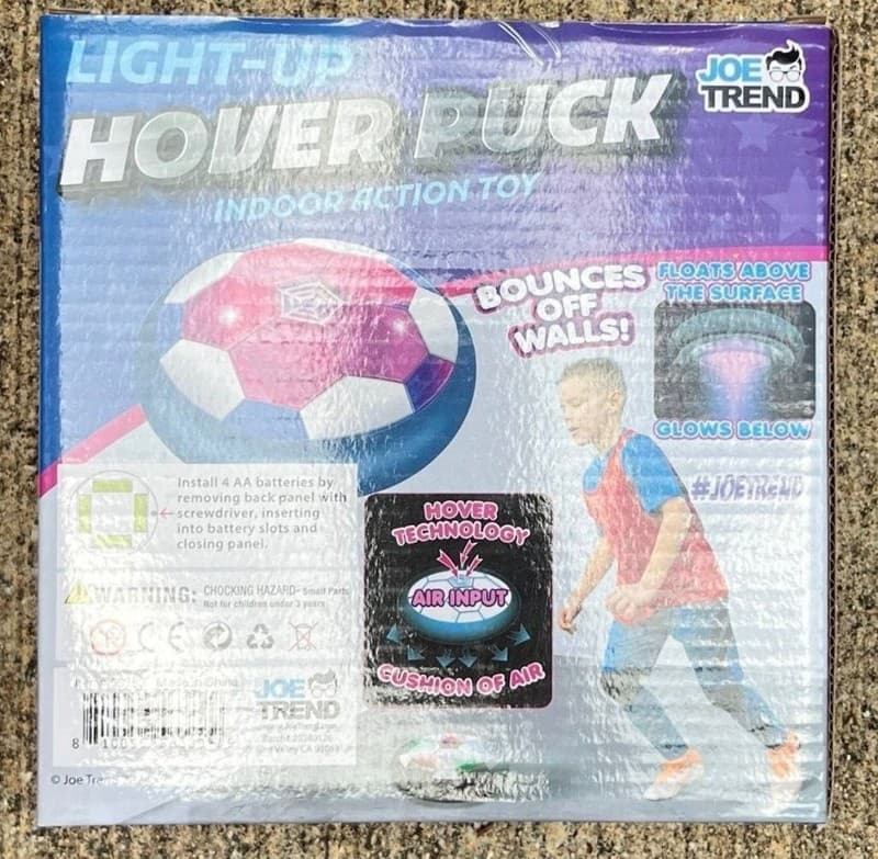 Joe Trend Light-Up Hover Puck Indoor Action Toy Air Soccer Ball - Thumbnail 2
