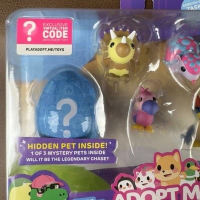 Adopt Me! Fossil Isle Mini Figure 6-Pack with Water-Reveal Egg and Virtual Item - Thumbnail 3