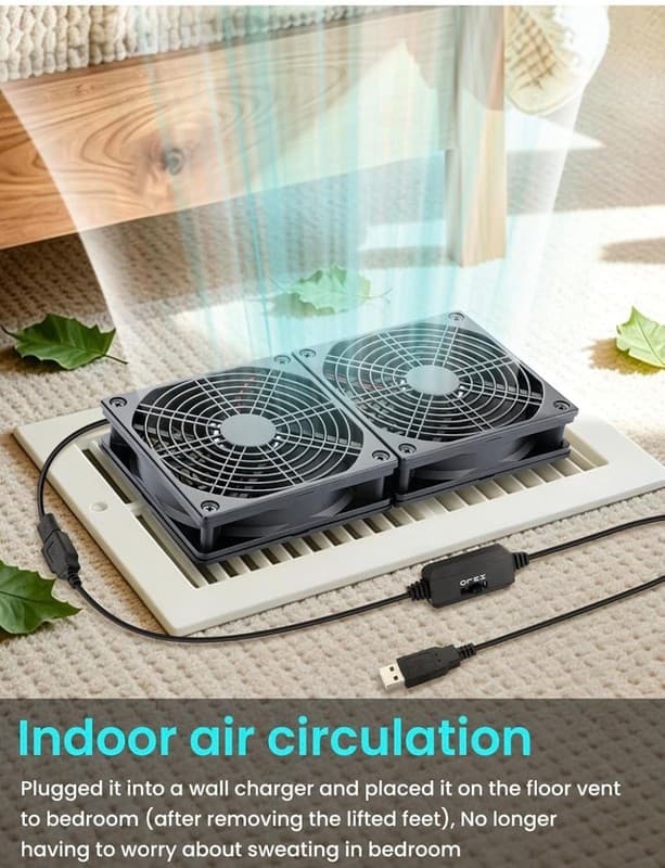 Router Cooling Fan DIY PC Cooler TV Box Wireless Quiet DC 5V USB Power 120mm 240 - Thumbnail 4