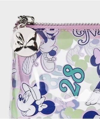 Clear Minnie Mouse Cosmetic Bag with Zipper - Thumbnail 4