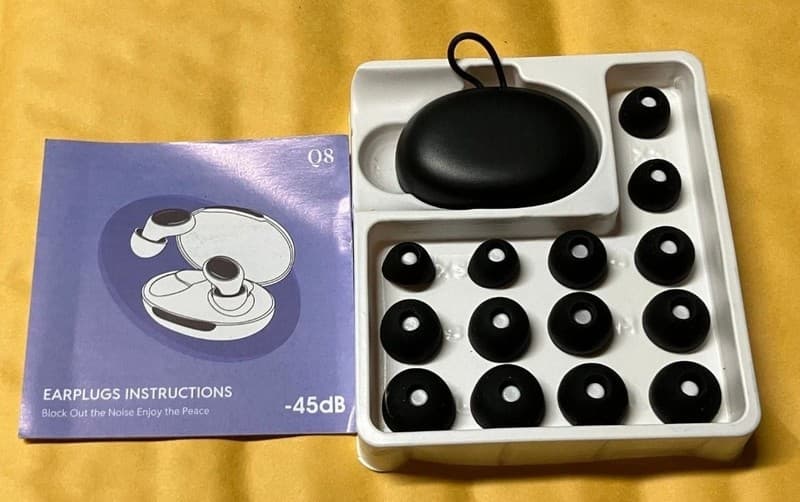 Q8 Quiet Earplugs -45dB Noise Reduction Reusable Silicone Earplugs with Case Obs - Thumbnail 2