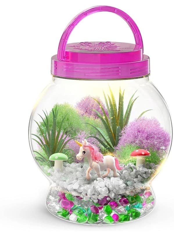 Dan&Darci Light-Up Unicorn Terrarium Kit for Kids - DIY Science & Craft Set - Thumbnail 8