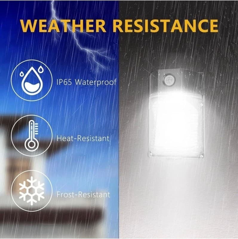 30W LED Wall Pack Light with Dusk to Dawn Sensor, 3600LM, 5000K Daylight, IP65 W - Thumbnail 6