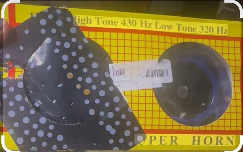 Safari Electric Super Horn 12V 430/320 Hz Dual Tone Universal Car Horn Kit - Thumbnail 2
