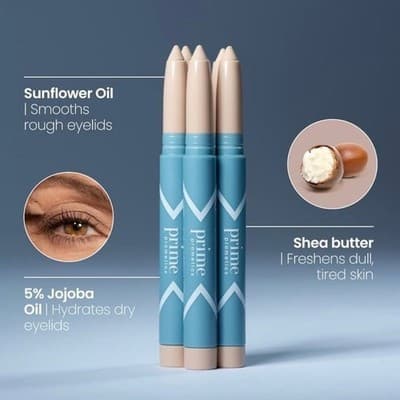 Prime Prometics Primeyes Eyeshadow Stick in Vanilla Matte - Thumbnail 5