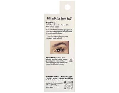 Billion Dollar Brows BROW LIFT Clear Brow Gel .135oz/4ml Full Size - Thumbnail 6