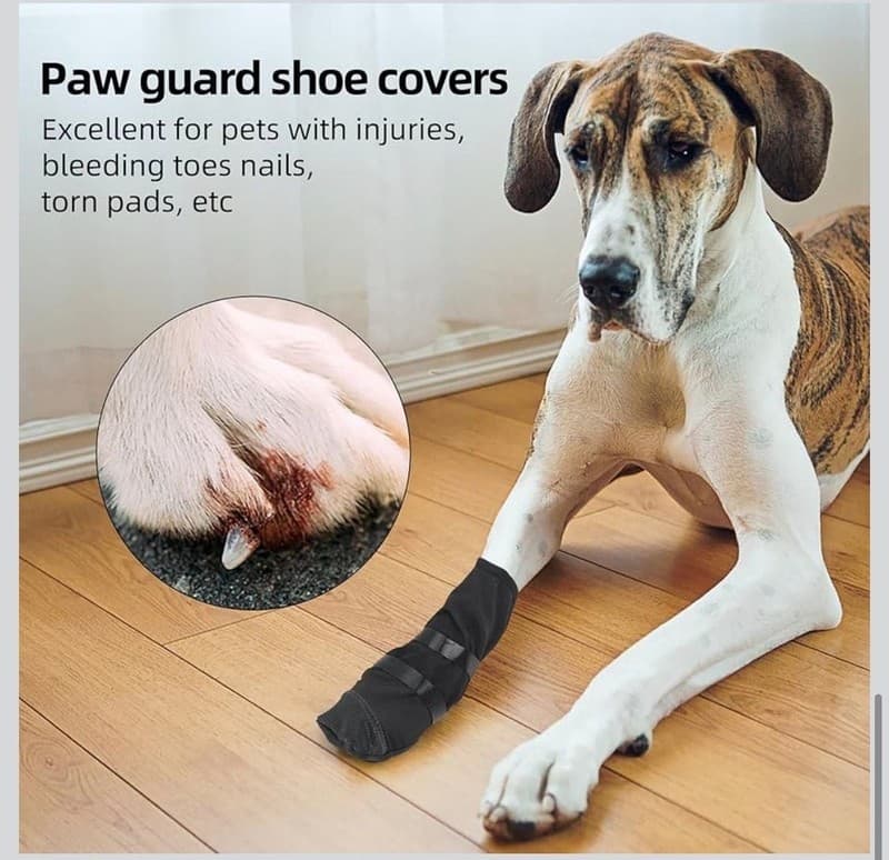 Ubxvamm Dog Paw Wound Recovery Boot - Breathable Anti-Lick Protector for Injured - Thumbnail 4