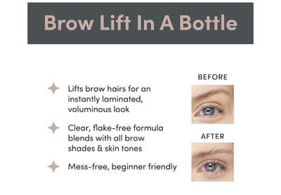 Billion Dollar Brows BROW LIFT Clear Brow Gel .135oz/4ml Full Size - Thumbnail 4