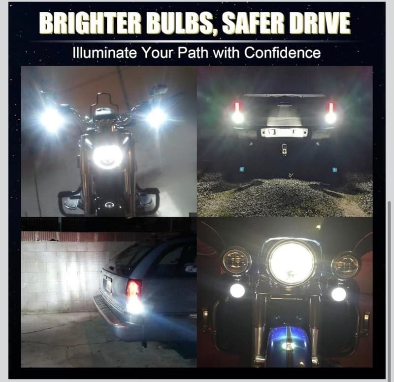 iBrightstar 3157 3156 LED Bulb White for Backup Reverse Lights Tail Brake Lights - Thumbnail 7