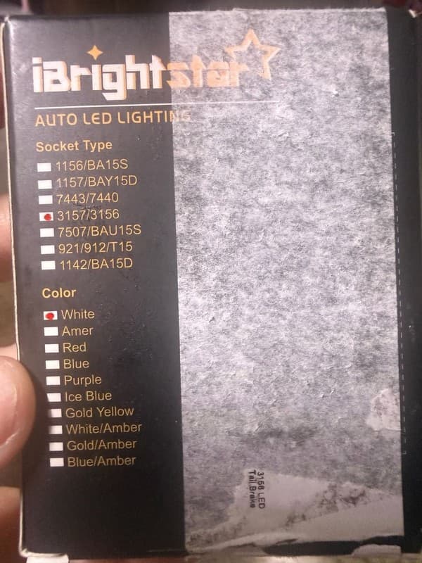 iBrightstar 3157 3156 LED Bulb White for Backup Reverse Lights Tail Brake Lights - Thumbnail 8